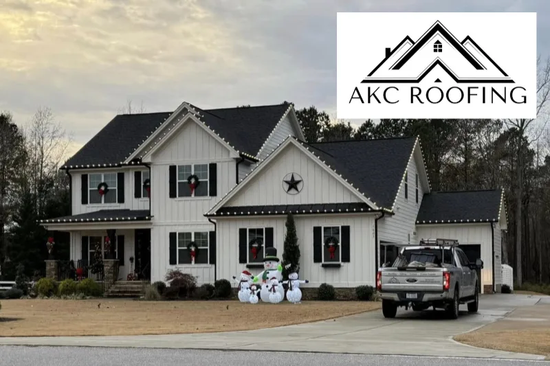 akc roofing holiday lighting in raleigh nc